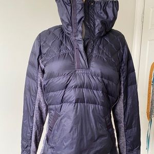 Lululemon down pull over running jacket